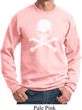 White Distressed Skull Sweatshirt