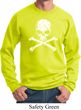 White Distressed Skull Sweatshirt