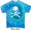 White Distressed Skull Tie Dye Shirt
