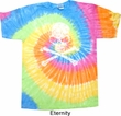 White Distressed Skull Tie Dye Shirt
