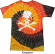 White Distressed Skull Tie Dye Shirt