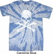 White Distressed Skull Twist Tie Dye Shirt