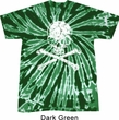 White Distressed Skull Twist Tie Dye Shirt