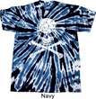 White Distressed Skull Twist Tie Dye Shirt