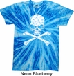 White Distressed Skull Twist Tie Dye Shirt