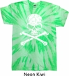 White Distressed Skull Twist Tie Dye Shirt