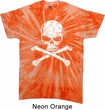 White Distressed Skull Twist Tie Dye Shirt