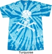 White Distressed Skull Twist Tie Dye Shirt