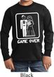 White Game Over Kids Long Sleeve Shirt