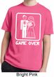 White Game Over Kids Moisture Wicking Shirt