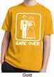 White Game Over Kids Moisture Wicking Shirt