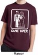 White Game Over Kids Moisture Wicking Shirt