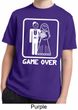 White Game Over Kids Moisture Wicking Shirt