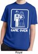White Game Over Kids Moisture Wicking Shirt