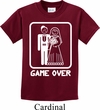 White Game Over Kids Shirt