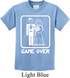 White Game Over Kids Shirt