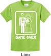 White Game Over Kids Shirt