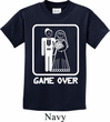 White Game Over Kids Shirt