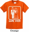 White Game Over Kids Shirt