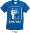 White Game Over Kids Shirt