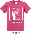 White Game Over Kids Shirt