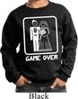 White Game Over Kids Sweatshirt