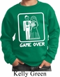 White Game Over Kids Sweatshirt