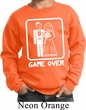 White Game Over Kids Sweatshirt