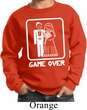 White Game Over Kids Sweatshirt