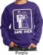 White Game Over Kids Sweatshirt