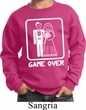 White Game Over Kids Sweatshirt