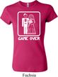 White Game Over Ladies Crewneck Shirt