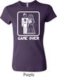 White Game Over Ladies Crewneck Shirt