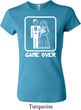 White Game Over Ladies Crewneck Shirt