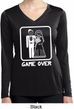 White Game Over Ladies Dry Wicking Long Sleeve Shirt