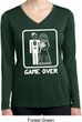 White Game Over Ladies Dry Wicking Long Sleeve Shirt