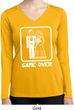 White Game Over Ladies Dry Wicking Long Sleeve Shirt