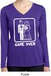 White Game Over Ladies Dry Wicking Long Sleeve Shirt