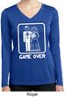 White Game Over Ladies Dry Wicking Long Sleeve Shirt