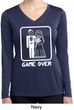 White Game Over Ladies Dry Wicking Long Sleeve Shirt
