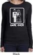 White Game Over Ladies Long Sleeve Shirt