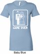 White Game Over Ladies Longer Length Shirt
