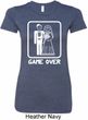White Game Over Ladies Longer Length Shirt