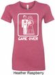 White Game Over Ladies Longer Length Shirt
