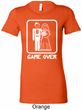 White Game Over Ladies Longer Length Shirt