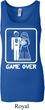White Game Over Ladies Longer Length Tank Top