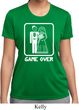 White Game Over Ladies Moisture Wicking Shirt