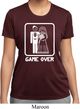 White Game Over Ladies Moisture Wicking Shirt