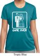 White Game Over Ladies Moisture Wicking Shirt