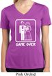 White Game Over Ladies Moisture Wicking V-neck Shirt